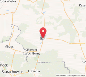 Map of Iłża, Mazovia