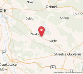 Map of Izbicko, Opole Voivodeship