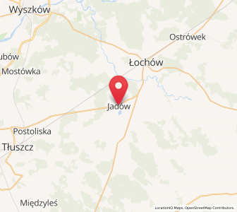 Map of Jadów, Mazovia