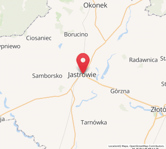 Map of Jastrow, Greater Poland