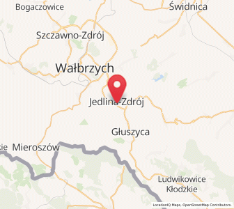 Map of Bad Charlottenbrunn, Lower Silesia