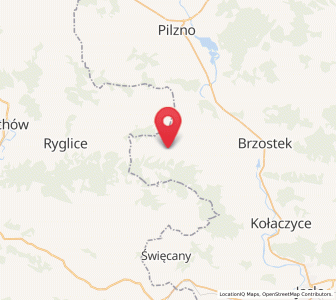 Map of Jodłowa, Subcarpathia