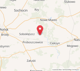 Map of Joniec, Mazovia