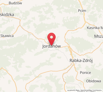 Map of Jordanów, Lesser Poland