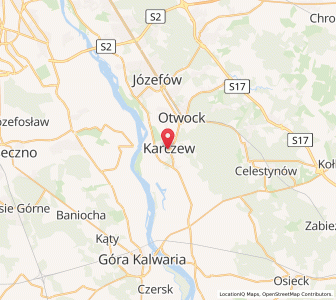 Map of Karczew, Mazovia