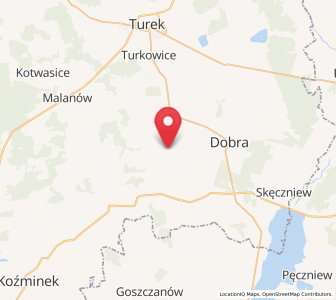 Map of Kawęczyn, Greater Poland