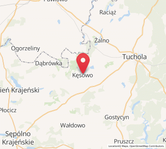 Map of Kęsowo, Kujawsko-Pomorskie