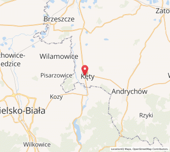 Map of Kęty, Lesser Poland