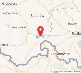 Map of Katscher, Opole Voivodeship