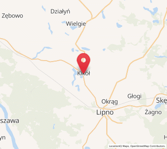 Map of Kikół, Kujawsko-Pomorskie