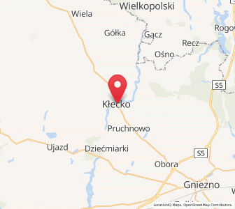 Map of Kletzko, Greater Poland