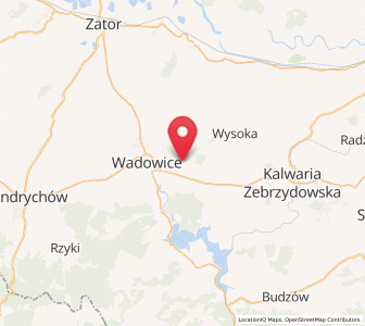 Map of Klecza Dolna, Lesser Poland