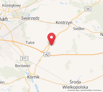 Map of Kleszczewo, Greater Poland