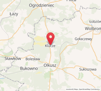 Map of Klucze, Lesser Poland