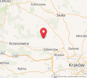 Map of Kobylany, Lesser Poland