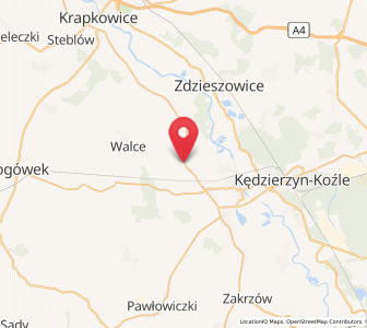 Map of Komorno, Opole Voivodeship