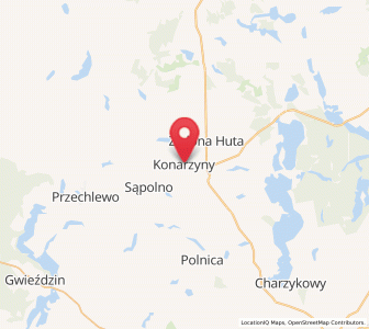 Map of Konarzyny, Pomerania