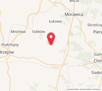 Map of Korytnica, Świętokrzyskie