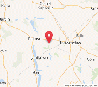 Map of Kościelec, Kujawsko-Pomorskie