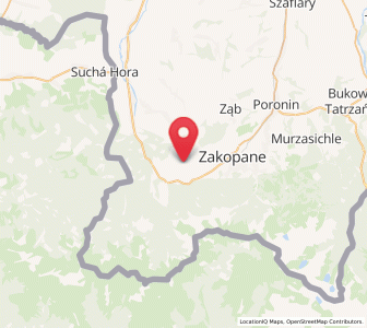 Map of Koscielisko, Lesser Poland