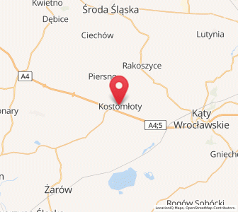 Map of Kostenblut, Lower Silesia