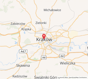 Map of Krakau, Lesser Poland