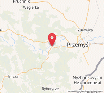 Map of Krasiczyn, Subcarpathia