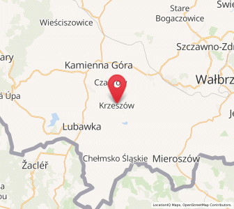 Map of Grüssau, Lower Silesia