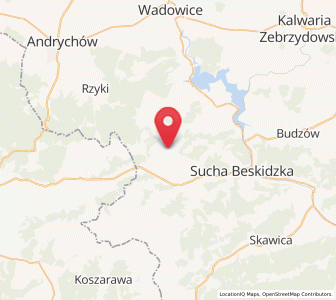 Map of Krzeszów, Lesser Poland
