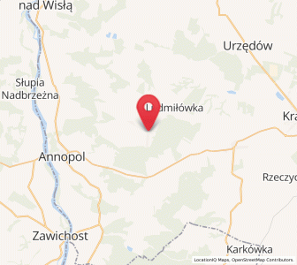 Map of Księżomierz, Lublin