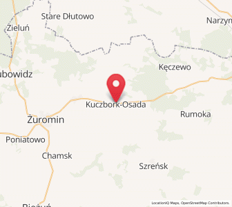 Map of Kuczbork-Osada, Mazovia