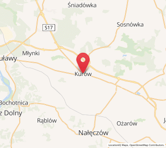 Map of Kurów, Lublin