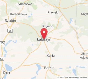 Map of Labischin, Kujawsko-Pomorskie