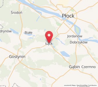 Map of Łąck, Mazovia