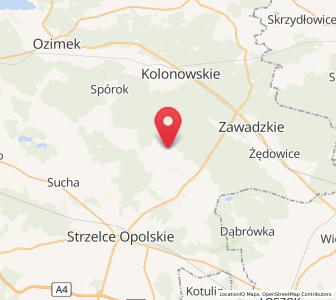Map of Łaziska, Opole Voivodeship
