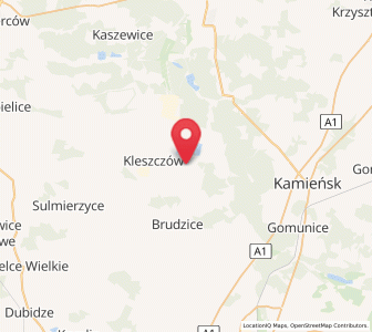 Map of Łękińsko, Łódź Voivodeship