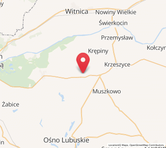 Map of Lemierzyce, Lubusz