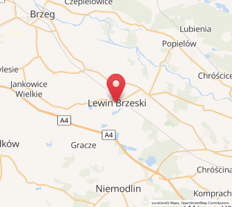 Map of Löwen, Glatzer Neiße, Opole Voivodeship
