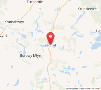 Map of Lipnica, Pomerania