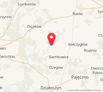 Map of Lipnik, Łódź Voivodeship