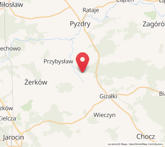 Map of Lisewo, Greater Poland