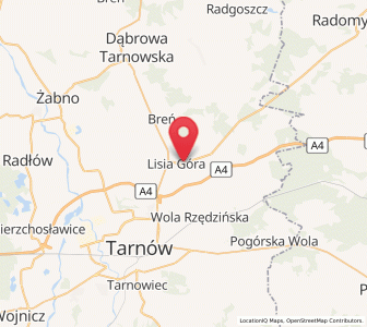Map of Lisia Góra, Lesser Poland