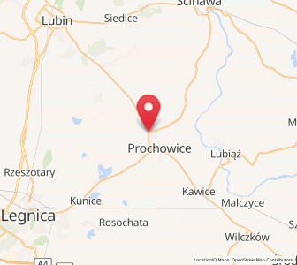 Map of Lisowice, Lower Silesia