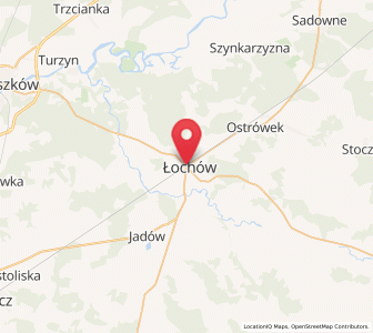 Map of Lochow, Mazovia
