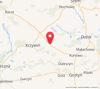 Map of Lubiń, Greater Poland