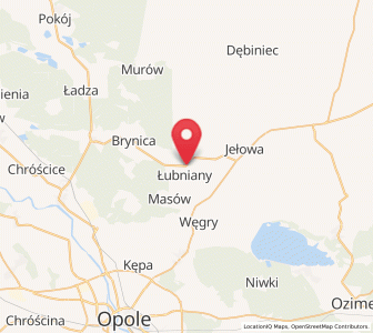Map of Łubniany, Opole Voivodeship