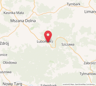 Map of Lubomierz, Lesser Poland