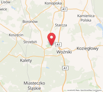 Map of Lubsza, Silesia