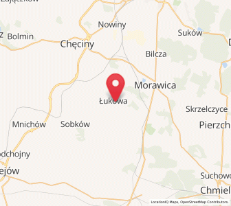 Map of Łukowa, Świętokrzyskie