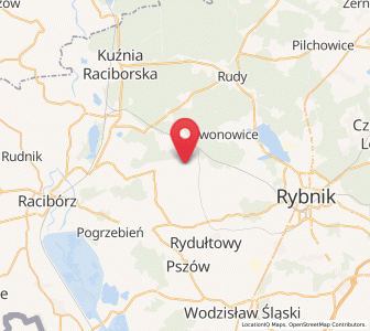 Map of Lyski, Silesia